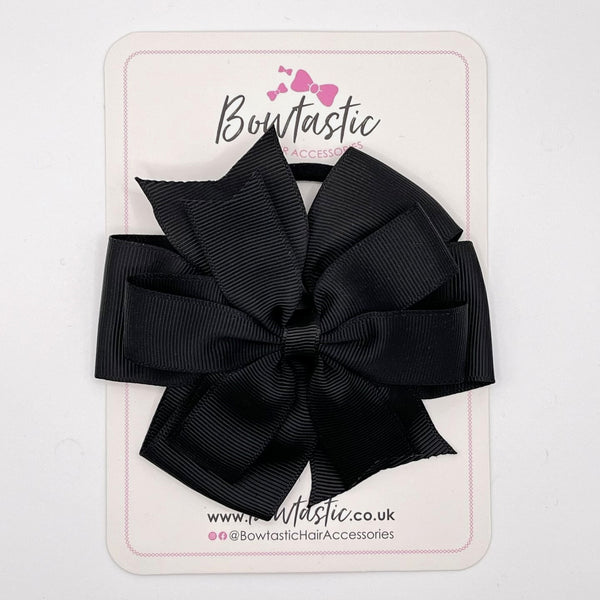 4.5 Inch Double Pinwheel Bobble - Black