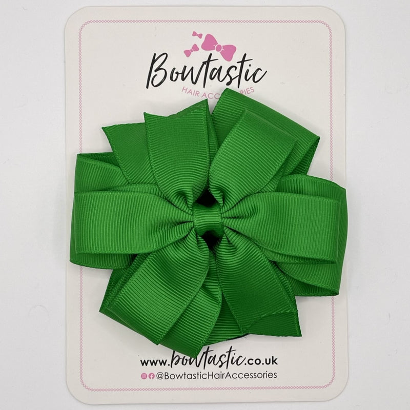 4.5 Inch Double Pinwheel Bobble - Emerald Green