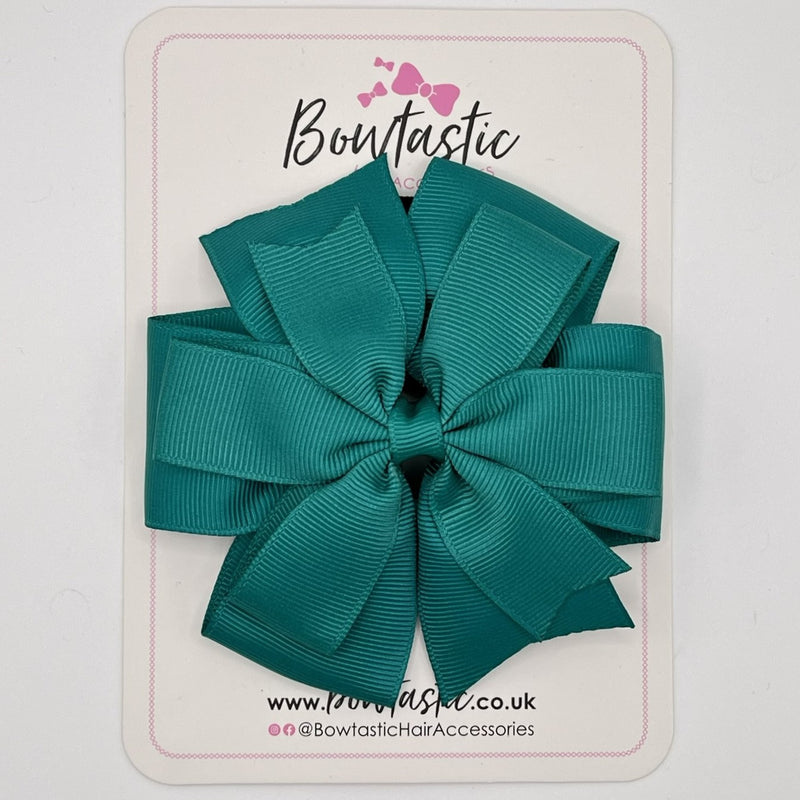 4.5 Inch Double Pinwheel Bobble - Jade Green