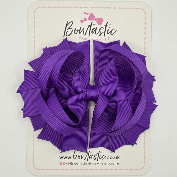 4.5 Inch Ring Bow - Purple