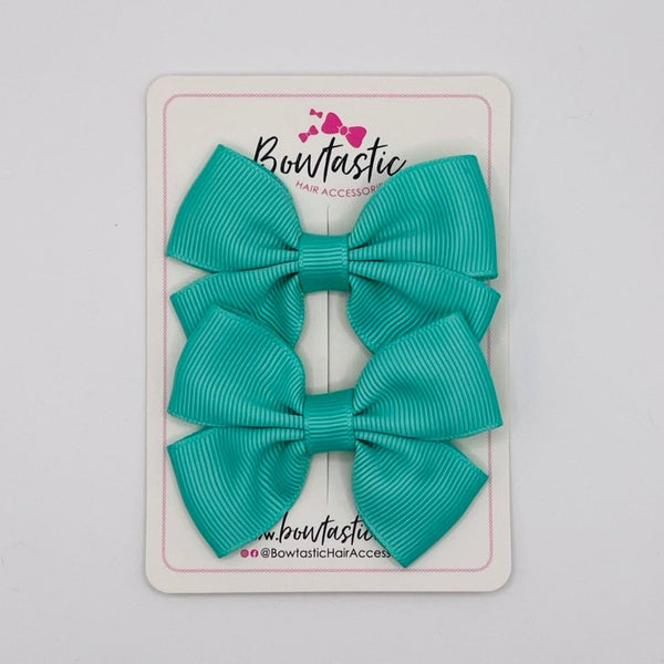 2.5 Inch Butterfly Bows - Tropic - 2 Pack