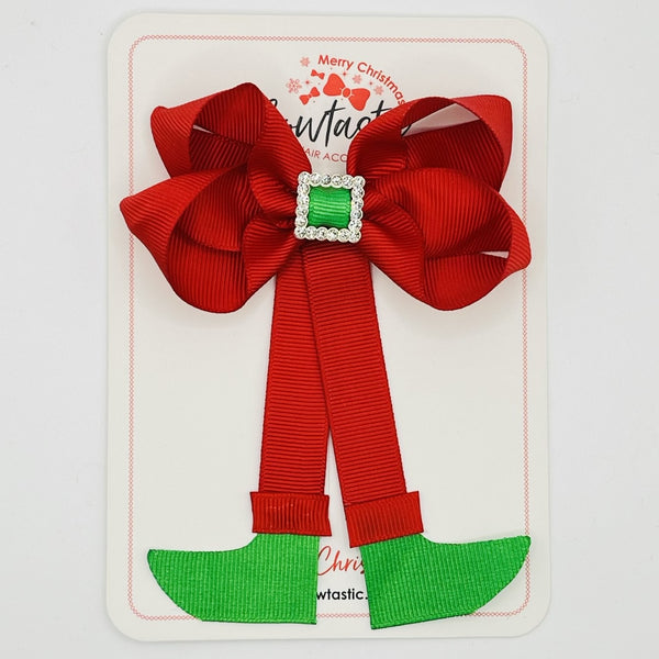 Christmas - 3 Inch Bow - Elf Feet