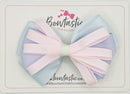 4 Inch Loop Bow - Powder Pink, Lilac Mist & Blue Vapor