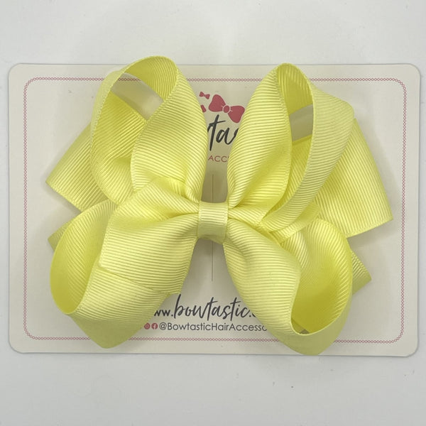 4.75 Inch Double Bow - Baby Maize