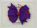3.5 inch Butterfly Pinwheel Bow - Red & Purple