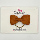3 Inch Flat Double Bow Thin Elastic - Copper