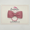3 Inch Flat Double Bow Thin Elastic - Quartz