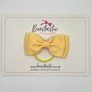 3 Inch Flat Double Bow Thin Elastic - Chamois