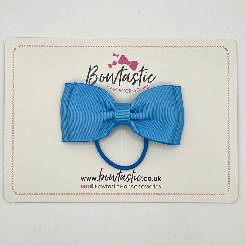 3 Inch Flat Double Bow Thin Elastic - Copen