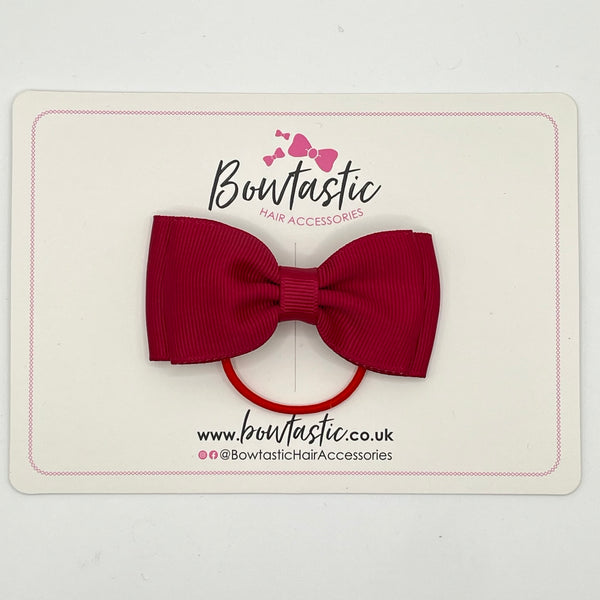 3 Inch Flat Double Bow Thin Elastic - Beauty