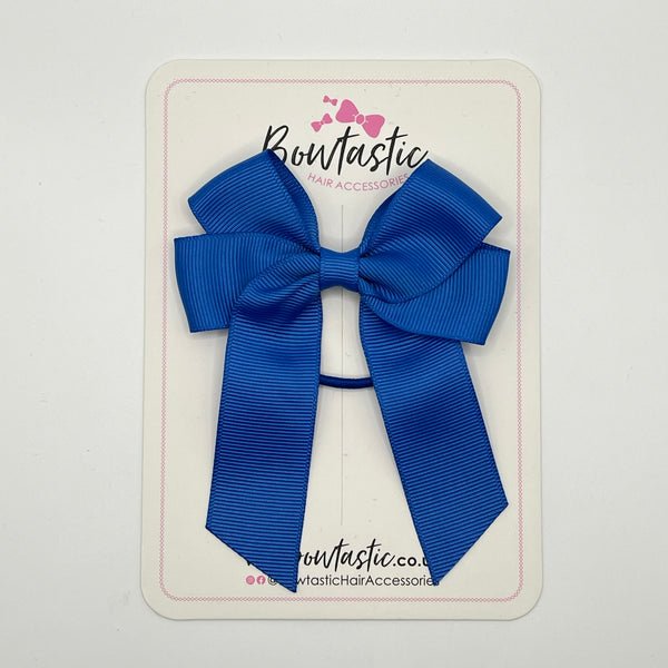 3.5 Inch Tail Bow Thin Elastic - Royal Blue