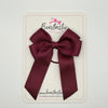 3.5 Inch Tail Bow Thin Elastic - Burgundy