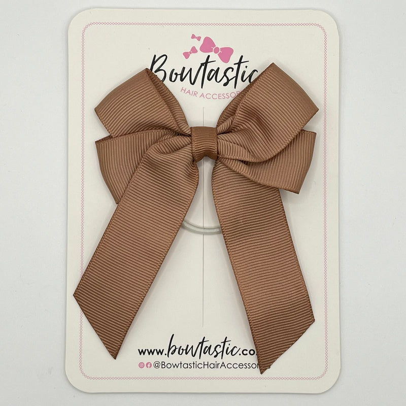 3.5 Inch Tail Bow Thin Elastic - Natural