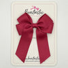 3.5 Inch Tail Bow Thin Elastic - Rosewood