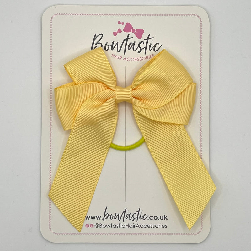 3.5 Inch Tail Bow Thin Elastic - Chamois