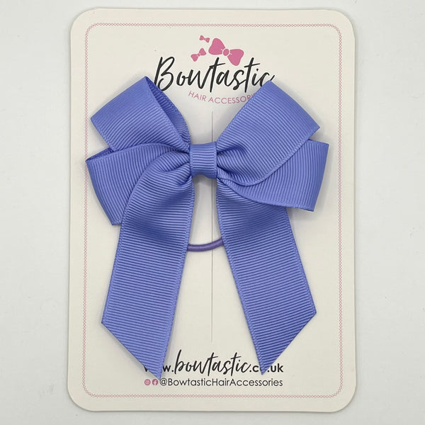 3.5 Inch Tail Bow Thin Elastic - Iris