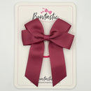 3.5 Inch Tail Bow Thin Elastic - Victorian Rose