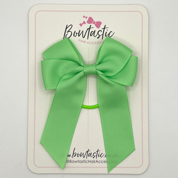 3.5 Inch Tail Bow Thin Elastic - Mint Green