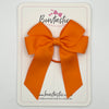 3.5 Inch Tail Bow Thin Elastic - Tangerine