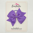 3.5 Inch Flat Bow Thin Elastic - Hyacinth