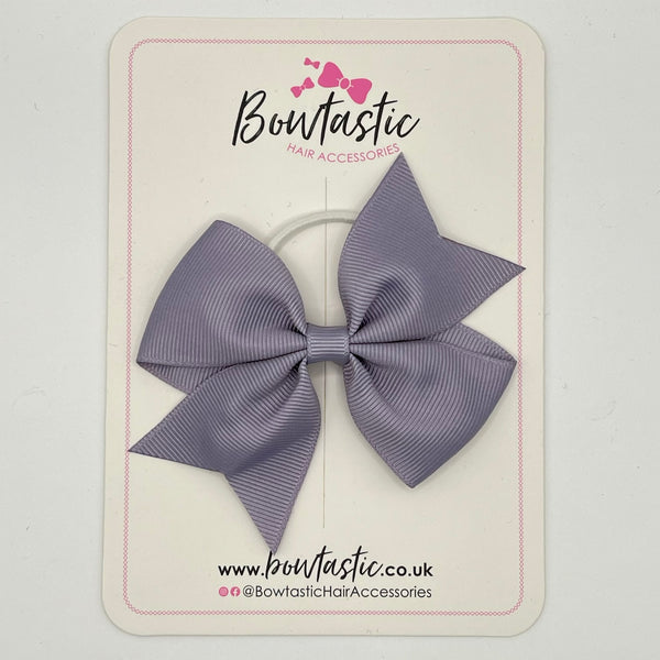 3.5 Inch Flat Bow Thin Elastic - Thistle