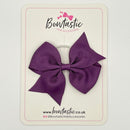 3.5 Inch Flat Bow Thin Elastic - Amethyst