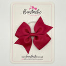 3.5 Inch Flat Bow Thin Elastic - Rosewood