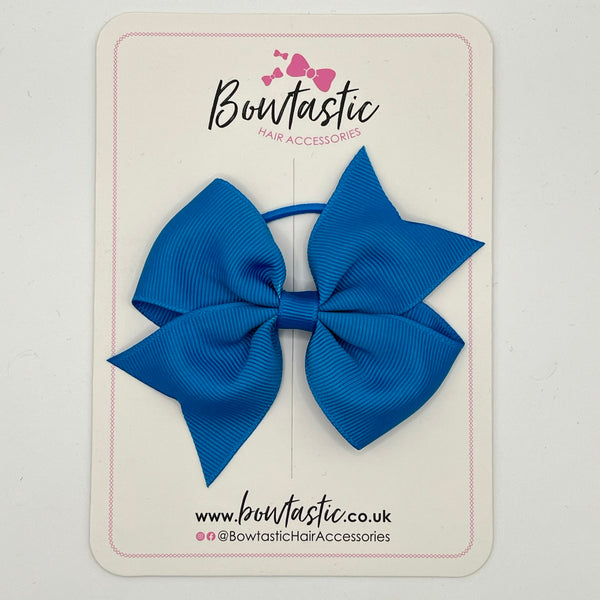 3.5 Inch Flat Bow Thin Elastic - Dress Blue