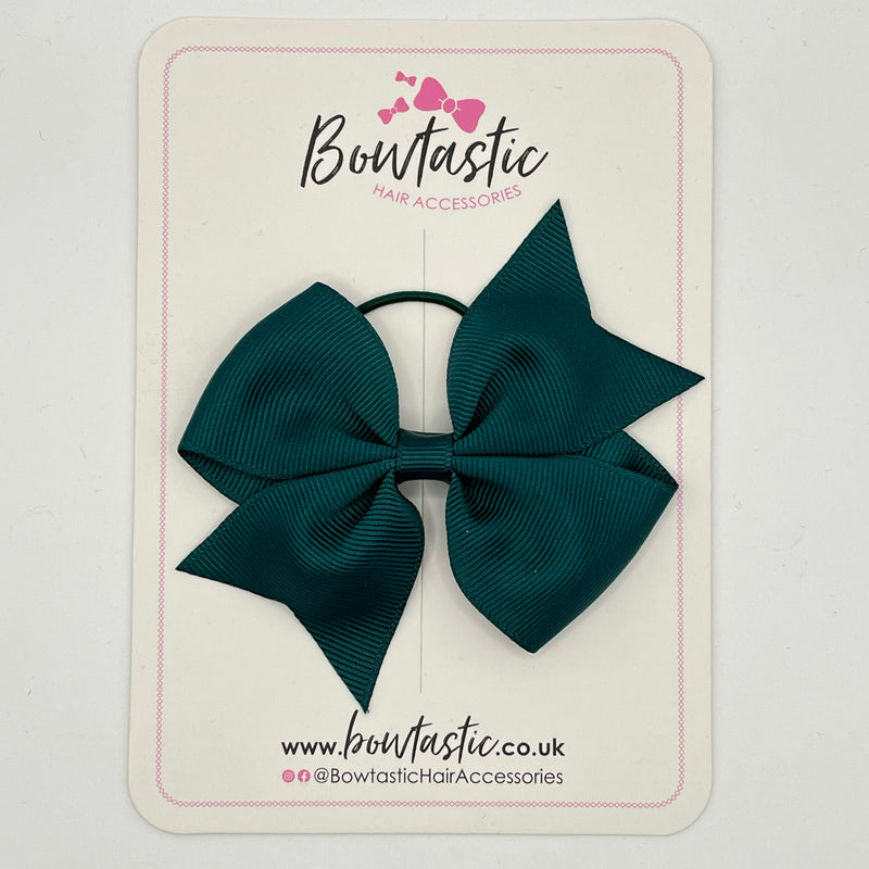 3.5 Inch Flat Bow Thin Elastic - Teal