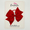 3.5 Inch Flat Bow Thin Elastic - Ruby