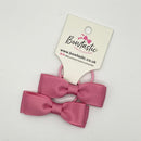 2.75 Inch Flat Bow Thin Elastic - Wild Rose - 2 Pack