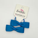 2.75 Inch Flat Bow Thin Elastic - Dress Blue - 2 Pack