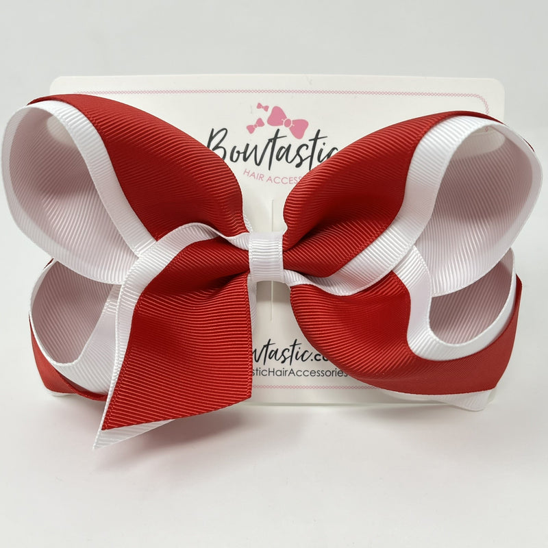 6 Inch Bow - Red & White