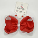 5 inch Double Bow Bobble - Red & White