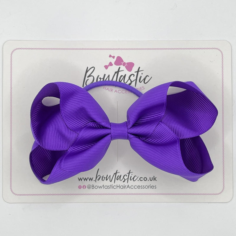 4 Inch Bow Bobble - Purple