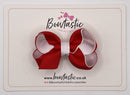 3 Inch Bow - Red & White