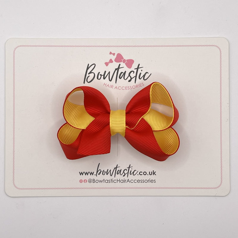 3 Inch Bow - Red & Yellow Gold