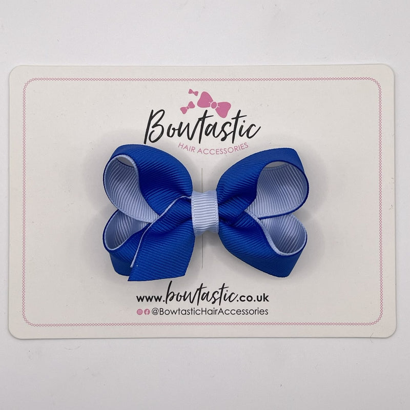 3 Inch Bow - Royal Blue & Bluebell