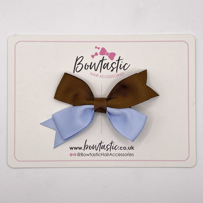 3 Inch Butterfly Bow Style 2 - Turftan & Bluebell