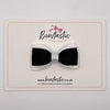 3 Inch Flat Double Bow Style 2 - Black & White