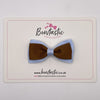 3 Inch Flat Double Bow Style 2 - Turftan & Bluebell