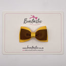 3 Inch Flat Double Bow Style 2 - Turftan & Yellow Gold