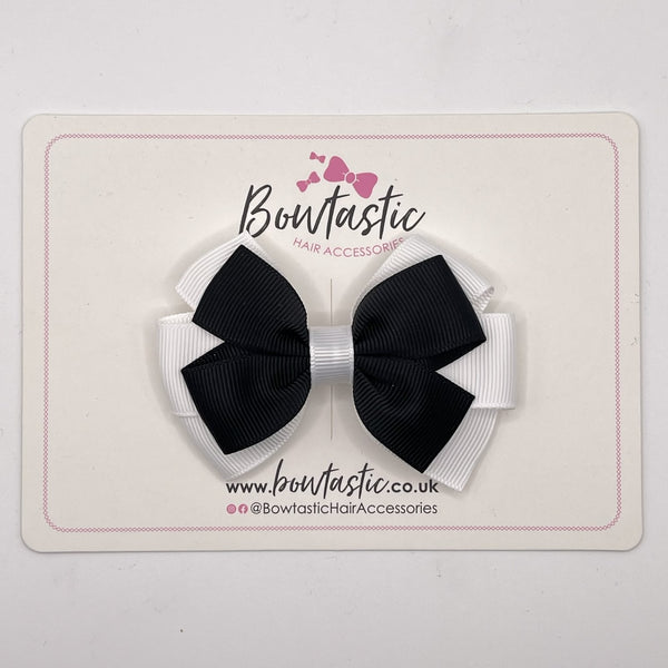 3.25 Inch Flat Bow - Black & White