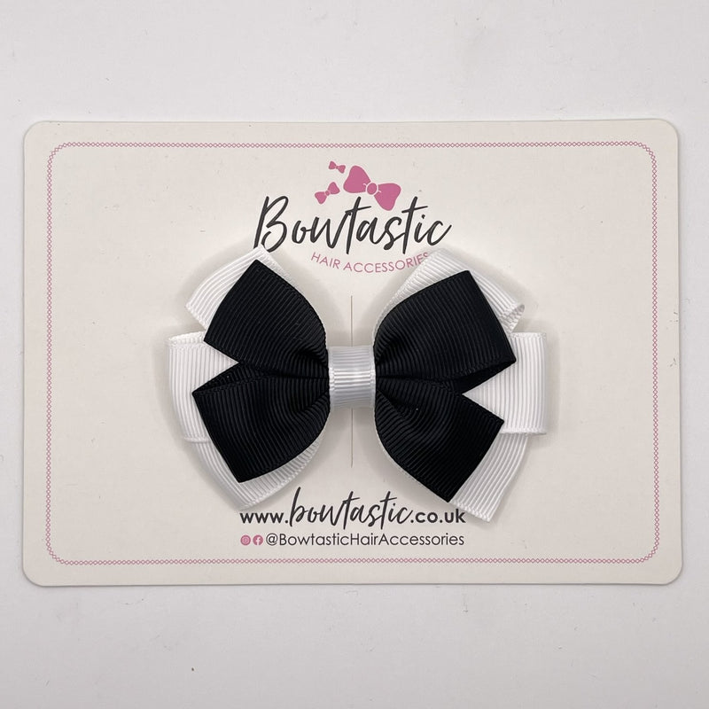 3.25 Inch Flat Bow - Black & White