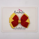 3.25 Inch Flat Bow - Red & Yellow Gold