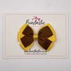 3.25 Inch Flat Bow - Turftan & Yellow Gold