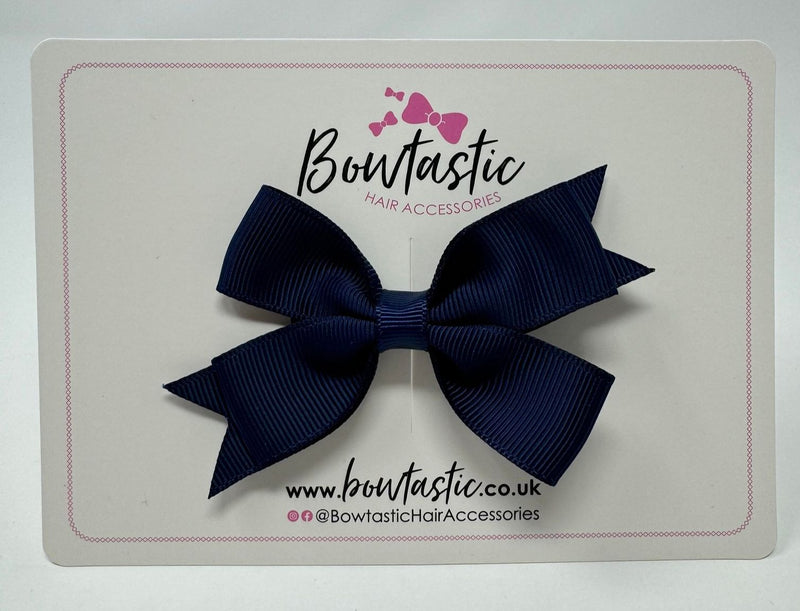 3 Inch Butterfly Bow Style 2 - Navy