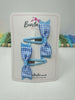 2.5 Inch Layer Tuxedo Snap Clip - Light Blue & Blue Topaz Gingham - 2 Pack