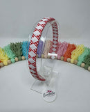 Alice Band - Red & White Gingham