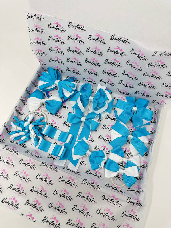 Surprise School Bundle - Turquoise & White - 12 Items